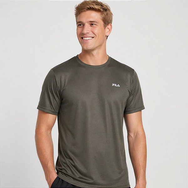 Camiseta Fila Sports Light Masculina Verde Oliva