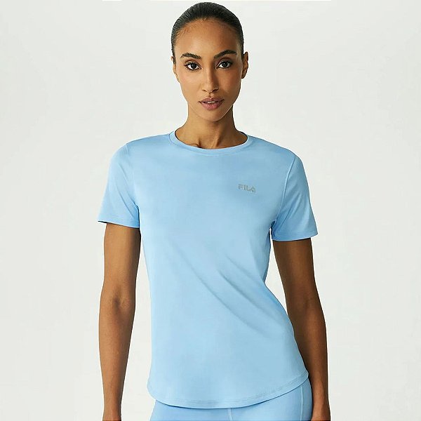 Camiseta Fila Basic Sports III Feminina Azul Hortênsia