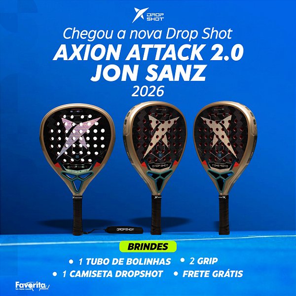 Raquete de Padel Drop Shot Axion Attack 2.0 2026 Jon Sanz