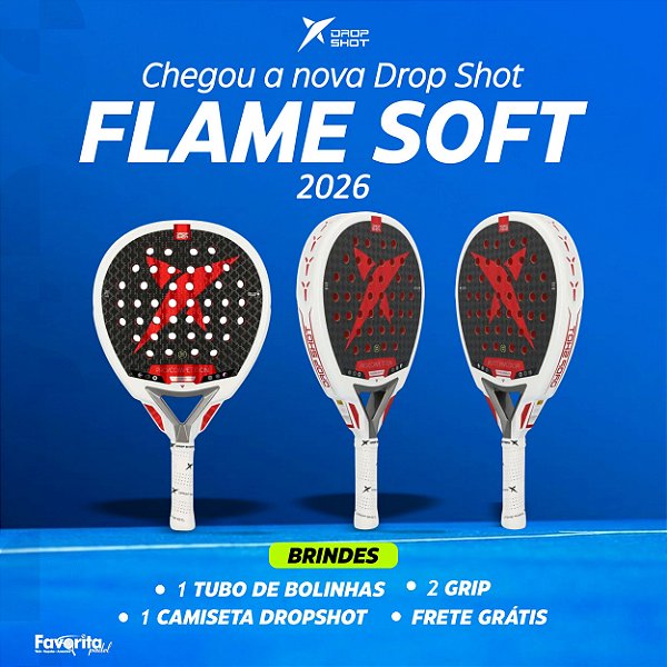 Raquete de Padel Drop Shot Flame Soft 2026