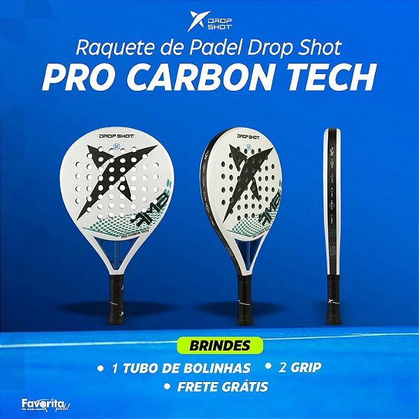 Raquete de Padel Drop Shot Pro Carbon Tech