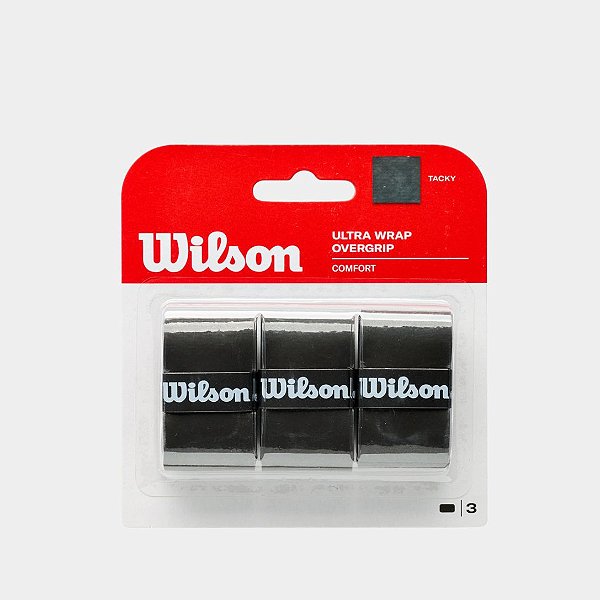 Overgrips Wilson Ultra Wrap - Pacote com 3 unidades