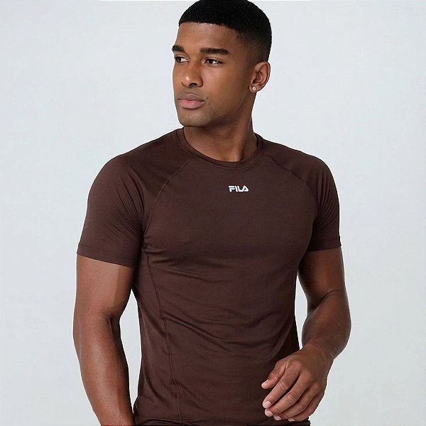 Camiseta Fila Bio III Masculina Chocolate