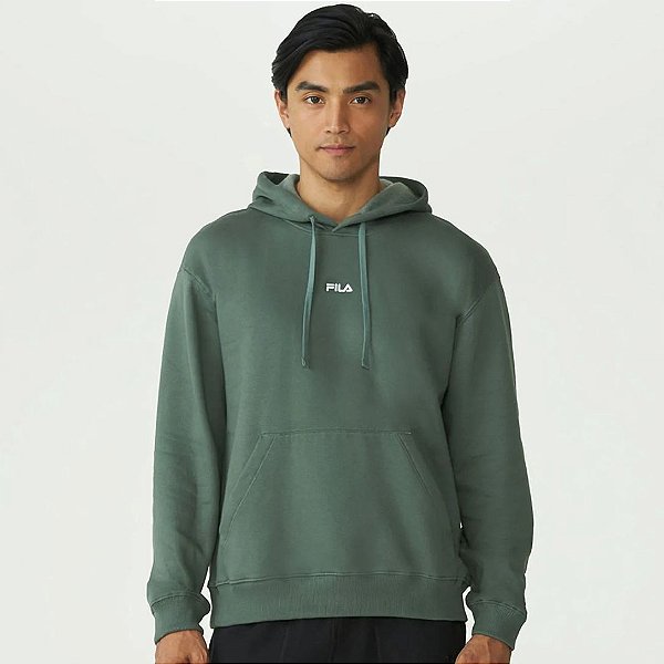 Casaco com Capuz Fila Classic Winter B Masculino - Verde Acinzentado