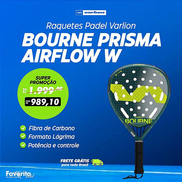 Raquete de Padel Varlion Bourne Summum Prisma Airflow W