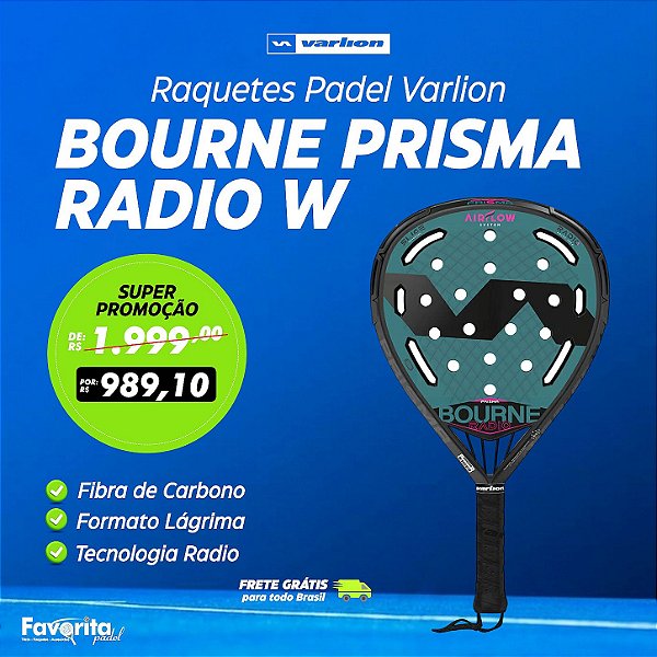 Raquete de Padel Varlion Bourne Summum Prisma Radio W