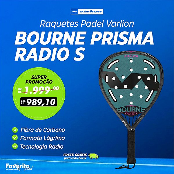 Raquete de Padel Varlion Bourne Summum Prisma Radio S