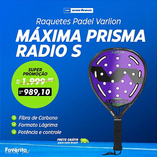Raquete de Padel Varlion Máxima Summum Prisma Radio S