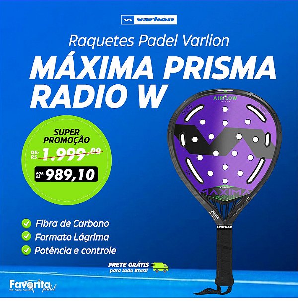 Raquete de Padel Varlion Máxima Summum Prisma Radio W