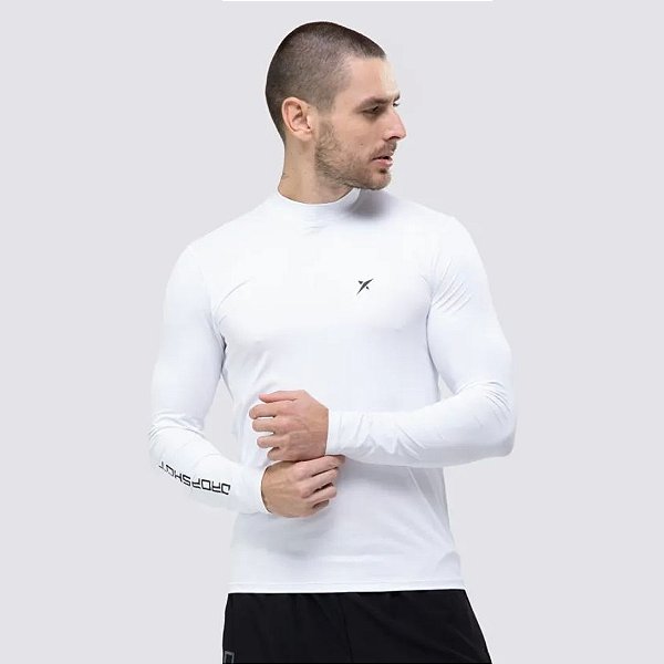 Blusa Térmica DROP SHOT Masculina Branca