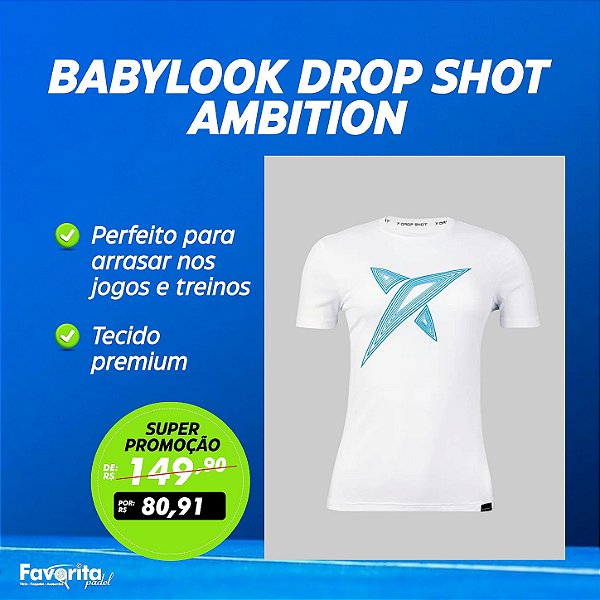 Babylook DROP SHOT AMBITION Branco