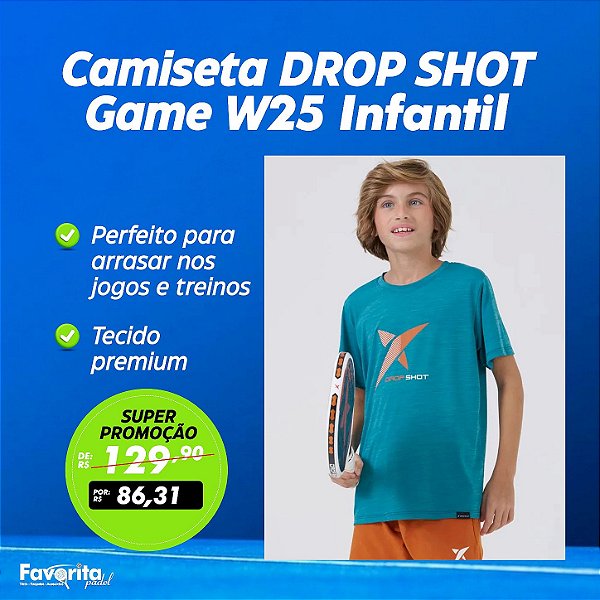 Camiseta DROP SHOT Game W25 Infantil Verde