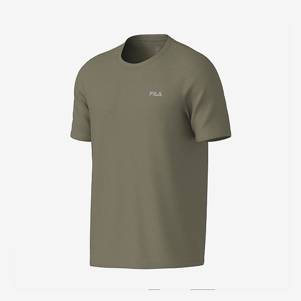 Camiseta Fila Sport Melange II Masculina Mescla Musgo