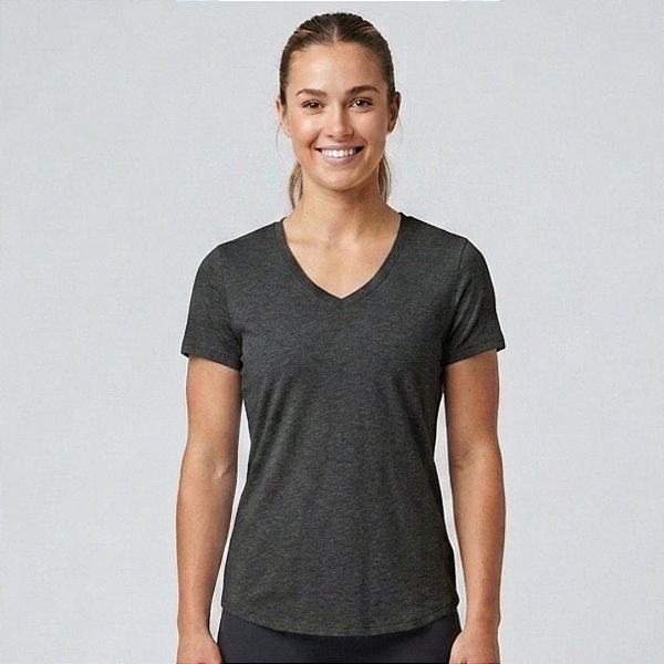 Blusa Fila Easy Training Crepe Flow Feminina Cinza Mescla