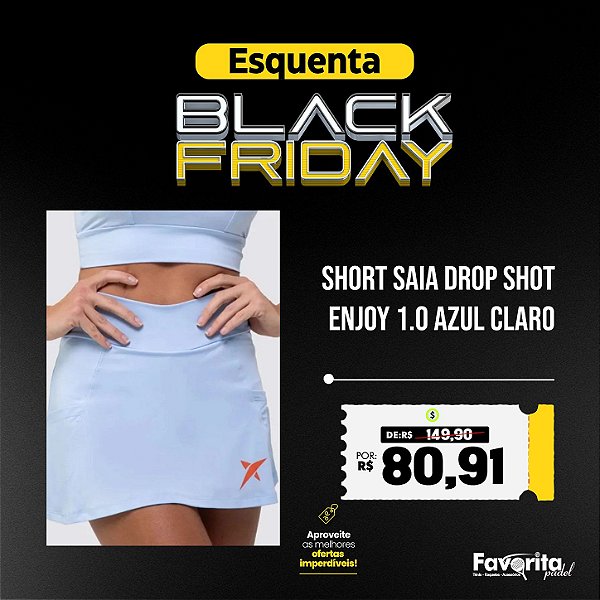 Short saia DROP SHOT ENJOY 1.0 Azul Claro