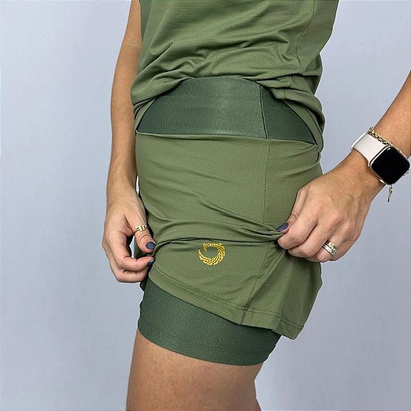 Saia Short Compass Verde Militar