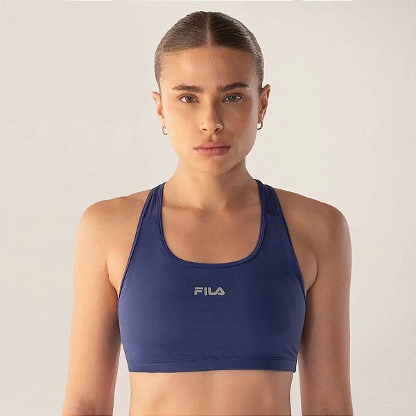 Top Fila Nadador Essential Feminino Marinho Carbono