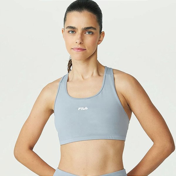 Top Fila Nadador Essential Feminino Cinza Azulado