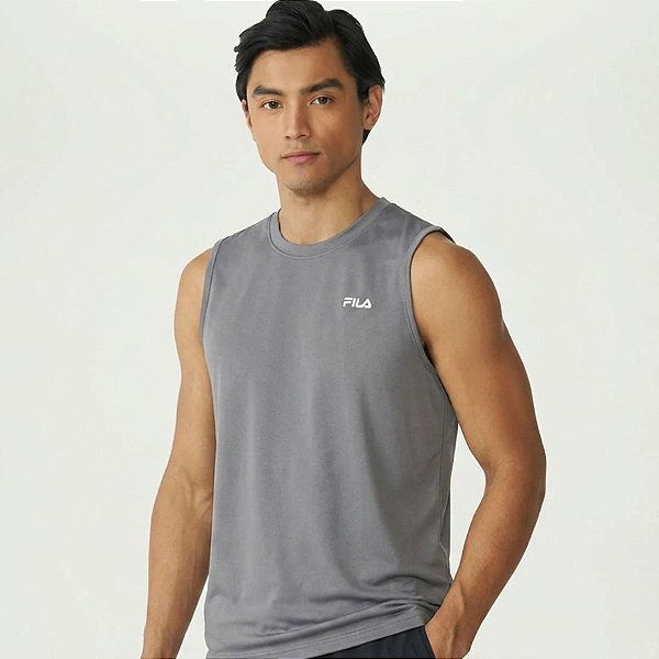 Regata Fila Sports Light Masculina Cinza Azulado