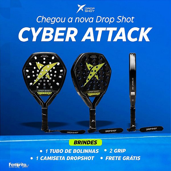 Raquete de Padel Drop Shot Cyber Attack 2026