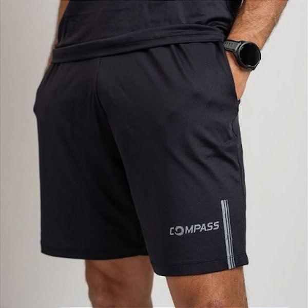 Bermuda Masculina Compass Preta