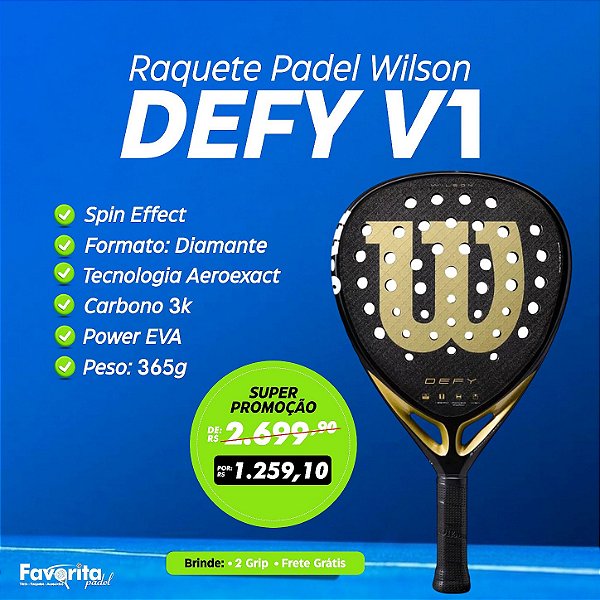 Raquete de Padel Wilson DEFY V1