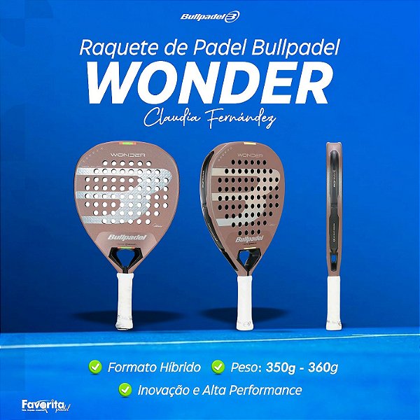 Raquete de Padel Bullpadel Wonder 2026 Claudia Fernández