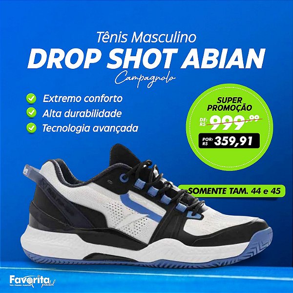 Tênis de Padel Drop Shot Abian Campagnolo Masculino