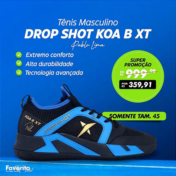 Tênis de Padel Drop Shot Koa B XT Lima Masculino