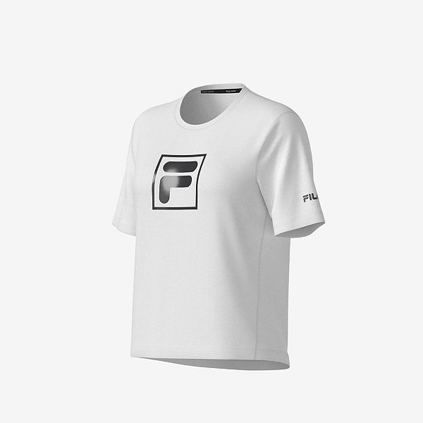 Camiseta Fila Like A Pro Graphic Run Branca Feminina