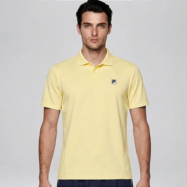 Polo Fila Tennis Basic Amarelo Pastel
