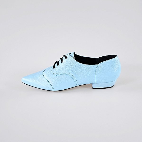 OXFORD SALTO BLOCO COURO AZUL BEBE CONFORTAVEL