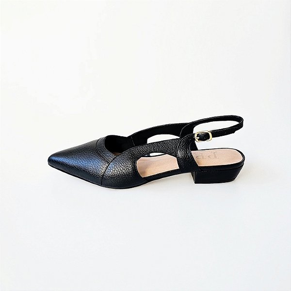SCARPIN SALTO BLOCO PRETO CONFORTAVEL