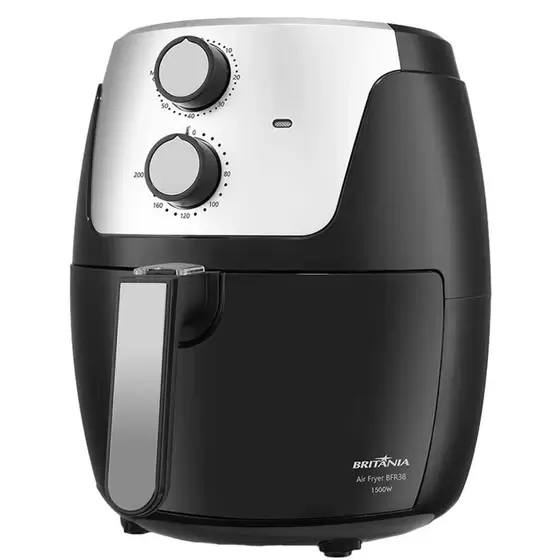 Fritadeira Air Fryer Britânia 4,2L 1500W BFR38 Preto - 220V