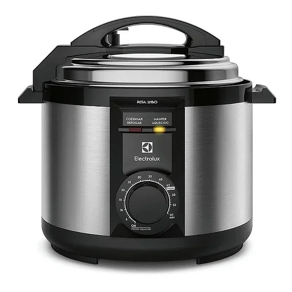 Panela de Pressão Elétrica Electrolux por Rita Lobo 5L Preta Efficient c/ Timer (PCE20) - 220v