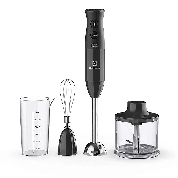 Mixer 3 em 1 Electrolux Cinza 600W com Haste em Inox e Tecnologia TruFlow – EIB20 220V