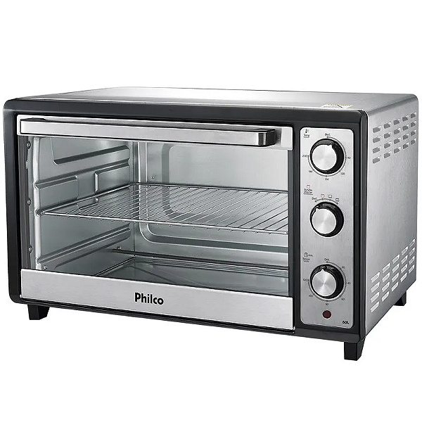 Forno Elétrico 60 Litros Pfe60i Prateado Philco 220v