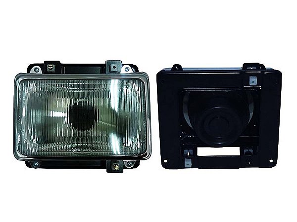 Farol Alto com Aro Lado Direito ou Esquerdo Mercedes MBB Cara Preta - 3318209161