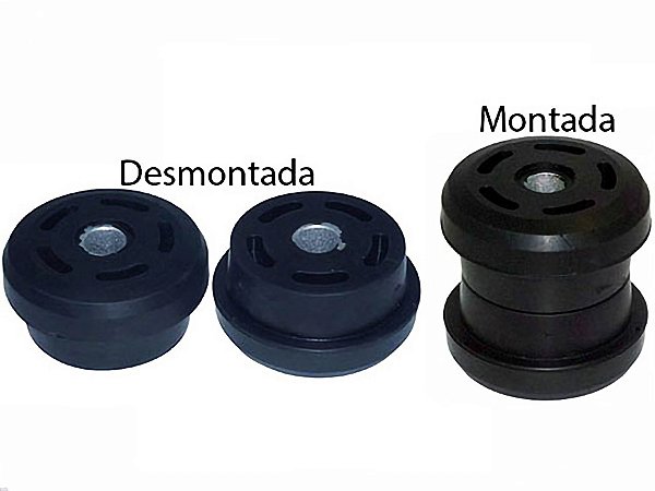 Coxim de Borracha para Cabine com Bucha 2 Partes - Mercedes AXOR, ACTROS Todos e ATEGO 2423/2425/2730K - 9403171012