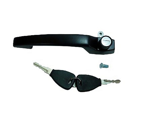 Macaneta Externa Preta com Chaves para Porta Mercedes L1113/6/7 L1313/6/7 L1513/6/9 L1929 L201 - 3647660001
