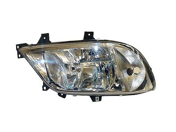 Farol Principal Lado Direito com Lente Lisa para Mercedes SPRINTER CDI 2002 a 2011 - 9018202561