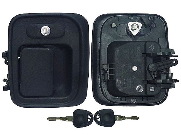 Macaneta Externa Direita Cinza com Chave para Mercedes 712C/914C Eletrônico, 1620, 1720, 1938 LS-B - 6947607159
