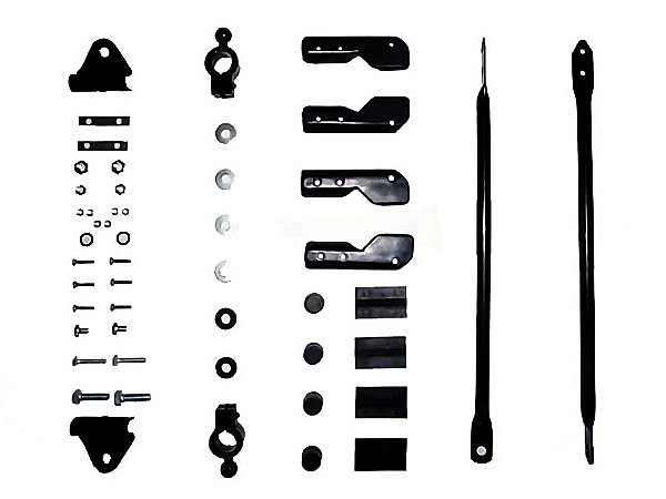 Kit Suporte Completo para Espelho Retrovisor Esquerdo Mercedes L1214/1941-BICUDOS/1618/1935/1941/2635/2 - 6738100412