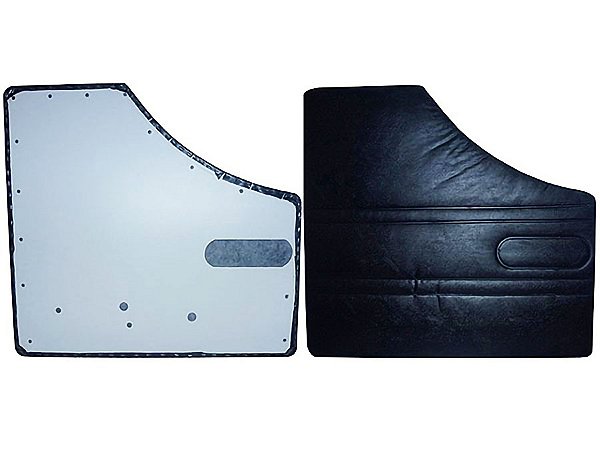 Par de Forro de Porta com Bolsa para Cabine Mercedes 344 Farol Redondo 1113 Antigo - 3447270071