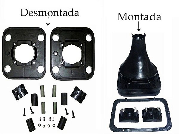 Kit Alavanca de Câmbio com Guarda Po e Aro Original Mercedes 2540/1933AXOR - 9452680236