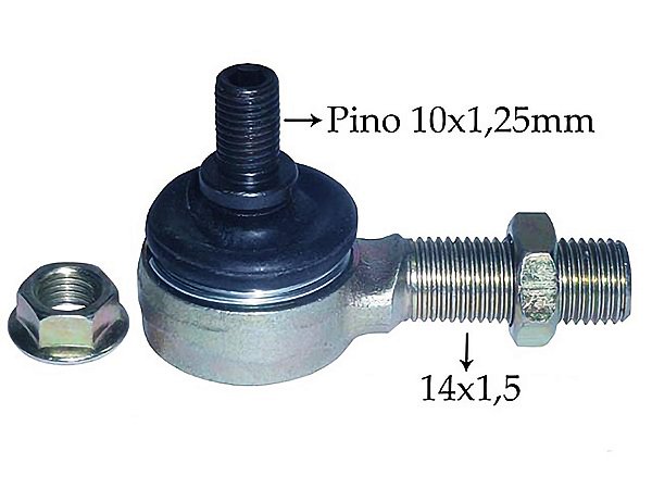 Terminal de Tirante de Câmbio Lado Direito com Pino 10X1,5MM para Mercedes 1938S/1933 AXOR - 0009969545