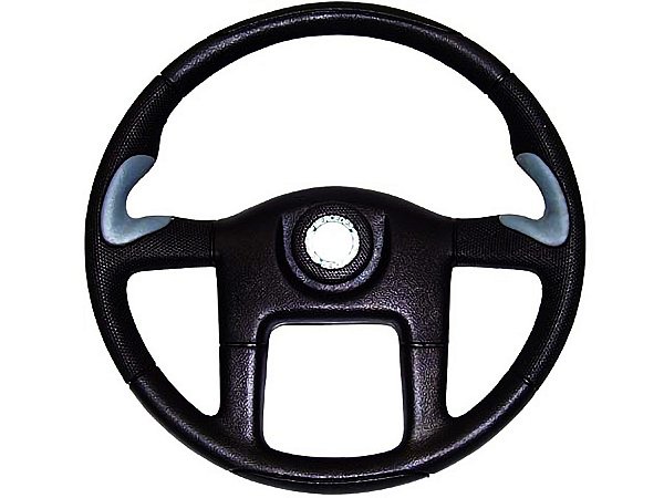 Volante Esportivo Cinza com Botão 445MM e Chave para Mercedes 1113/1513/2013 Todos Até 89/608 - 3454607003