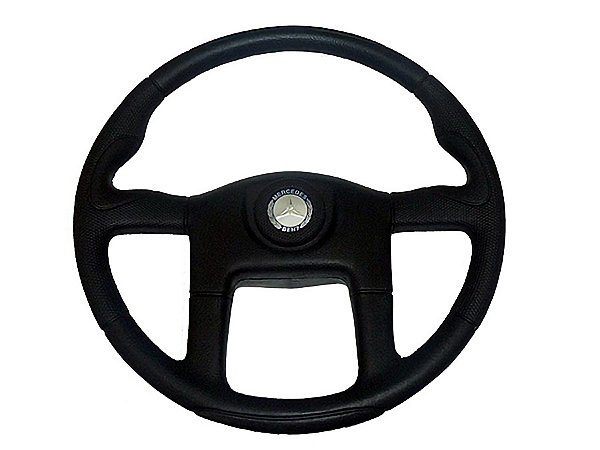 Volante Esportivo Preto com Botão e Chave de Estria para Mercedes 1113/1513/2013/1218/1618/20/710/1935/194 - 3454607003