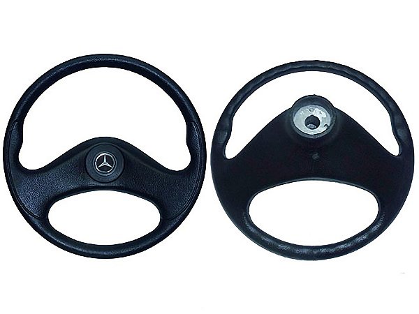 Volante de Direção com Estrela, Chaveta e Botão Menor para Mercedes 1935/1618/2318/710/709/1620/2635-D/E-425 - 6884647101