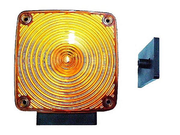 Lanterna Seta Amarela Base Reta Cara Preta para Mercedes 1924/1932 - 3508207005